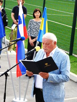 Slavnostni govornik je otvoritvi je bil Franc Čebulj, župan Občine Cerklje